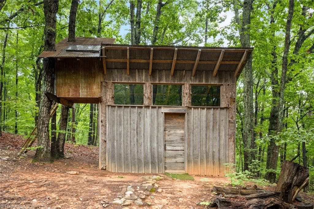 Bathhouse made with wood milled from the property. - 301 Carolina Avenue, Asheboro NC 27203, Asheboro