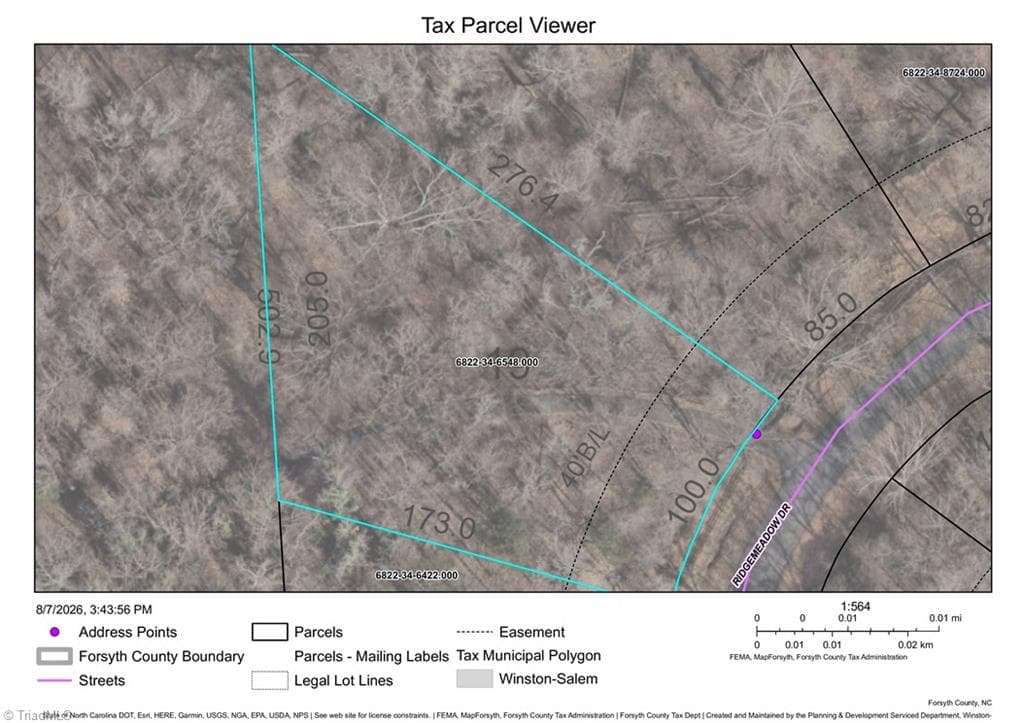 .70 Acre Ridgemeadow Drive, Winston-Salem NC 27127