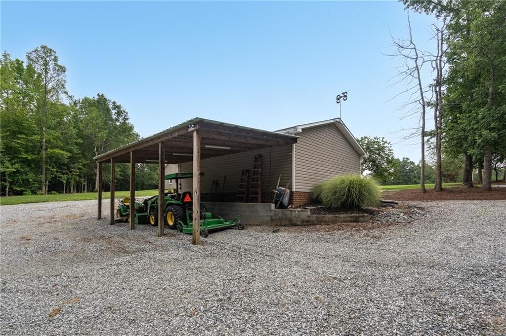 Detached Garage & Workshop with Tractor Shed - 1819 Merritt Trail, Burlington NC 27217, Burlington