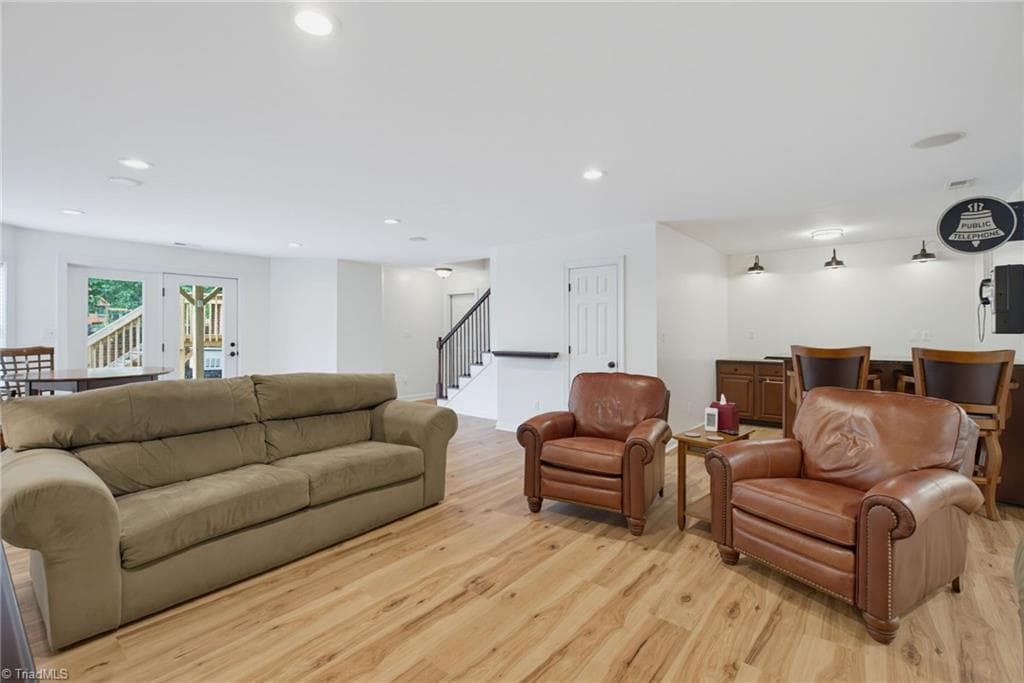 View 4: Basement Family Room or Rec Room with Wet Bar - 1819 Merritt Trail, Burlington NC 27217, Burlington