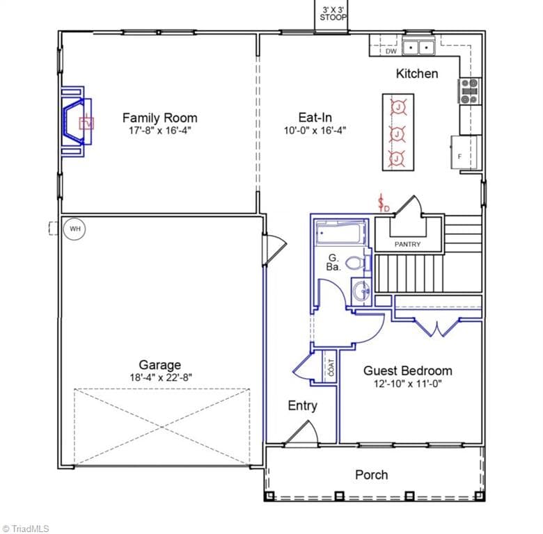 Stick/Site Built at 5844 Latigo Court, Clemmons NC 27012, photo 5 of 6