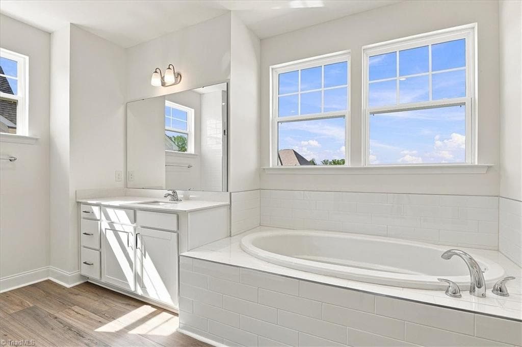 Primary Bathroom - 451 Parklane Drive, Gibsonville NC 27249, Gibsonville