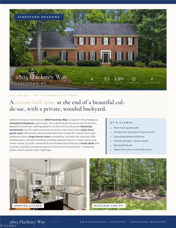 Stick/Site Built at 2803 Hackney Way, Jamestown NC 27282, photo 43 of 44