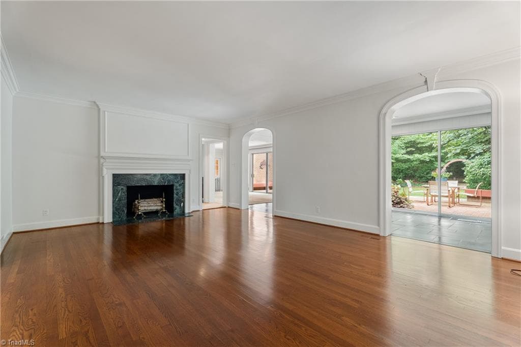 Living room opens to sunroom - 2822 Lazy Lane, Winston-Salem NC 27106, Winston-Salem