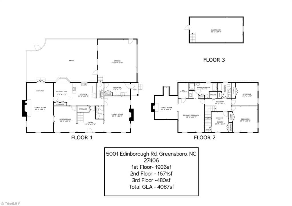 Stick/Site Built at 5001 Edinborough Road, Greensboro NC 27406, photo 25 of 50