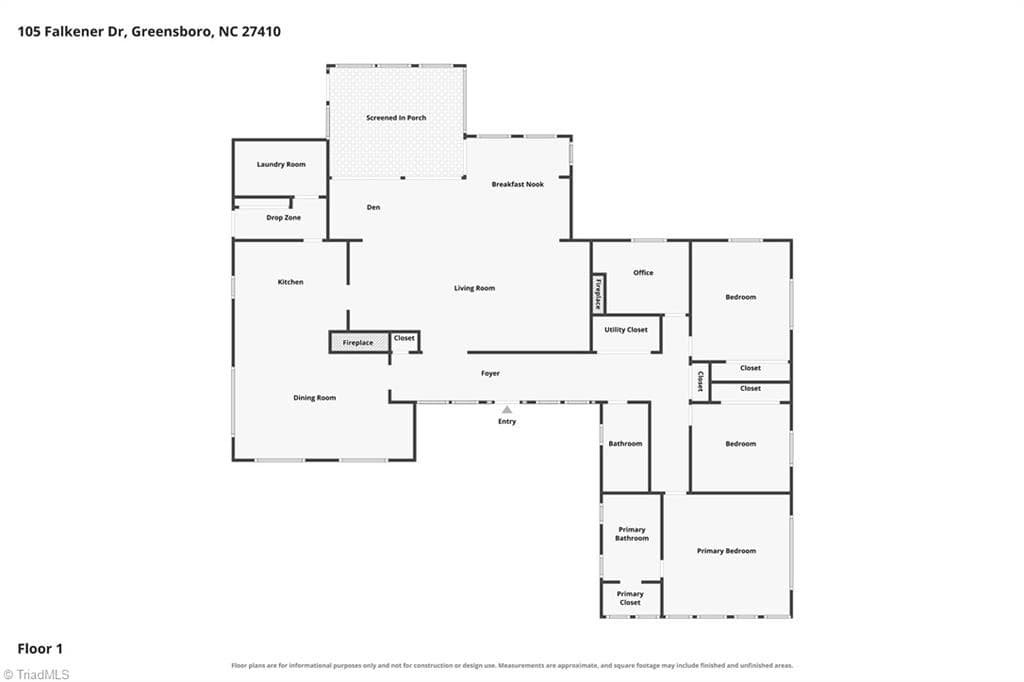Stick/Site Built at 105 Falkener Drive, Greensboro NC 27410, Greensboro, photo 2 of 46