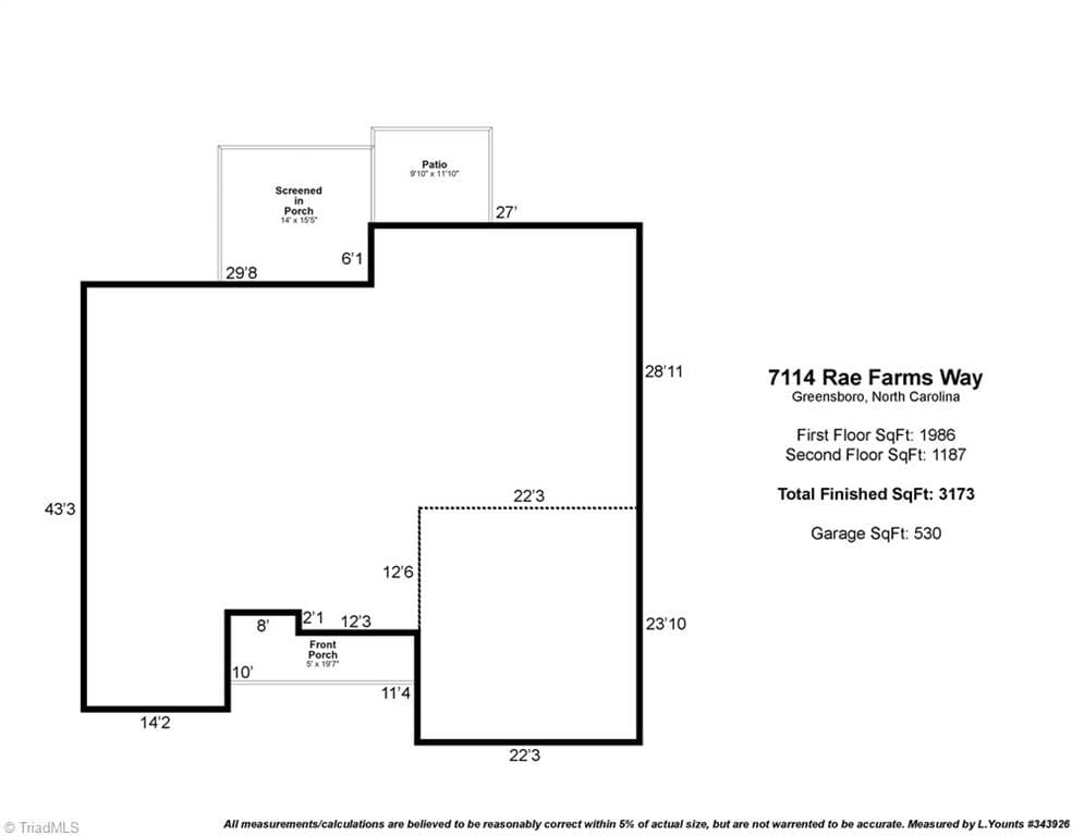Stick/Site Built at 7114 Rae Farms Way, Greensboro NC 27455, photo 47 of 47