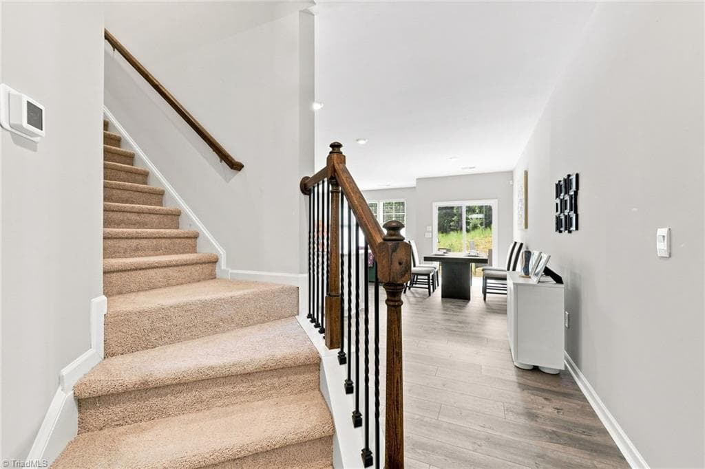View from foyer into open living space - 1262 Evelynnview Lane, Kernersville NC 27284, Kernersville