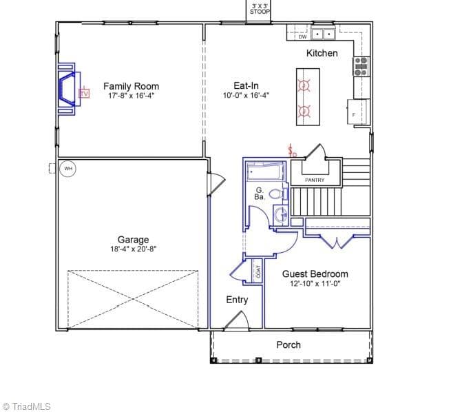Stick/Site Built at 4037 Stirrup Drive, Clemmons NC 27012, photo 2 of 3