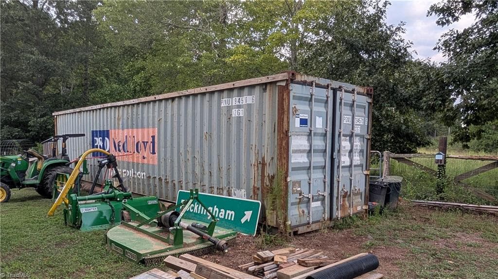 Storage trailer remains - 3393 Fulton Road, Asheboro NC 27205, Asheboro