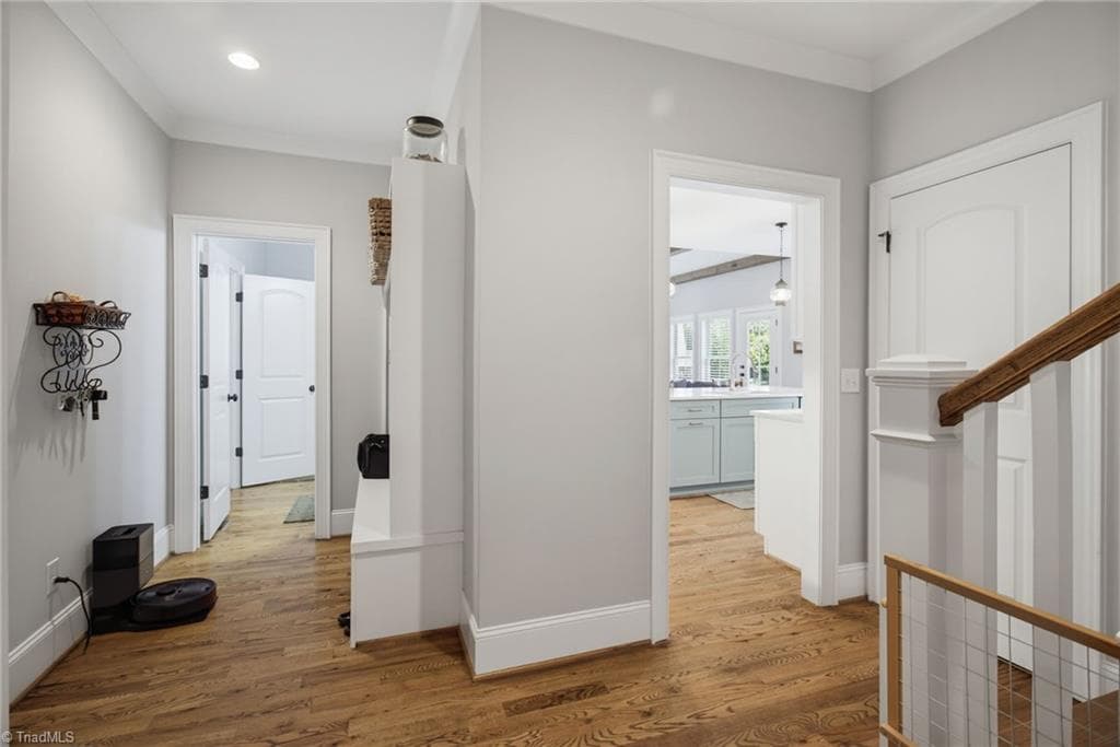 Drop zone to the left and generous pantry behind the kitchen - 428 Wentworth Drive, Winston-Salem NC 27107, Winston-Salem
