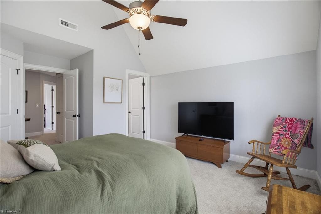 Bonus room currently utilized as an additional bedroom. - 428 Wentworth Drive, Winston-Salem NC 27107, Winston-Salem