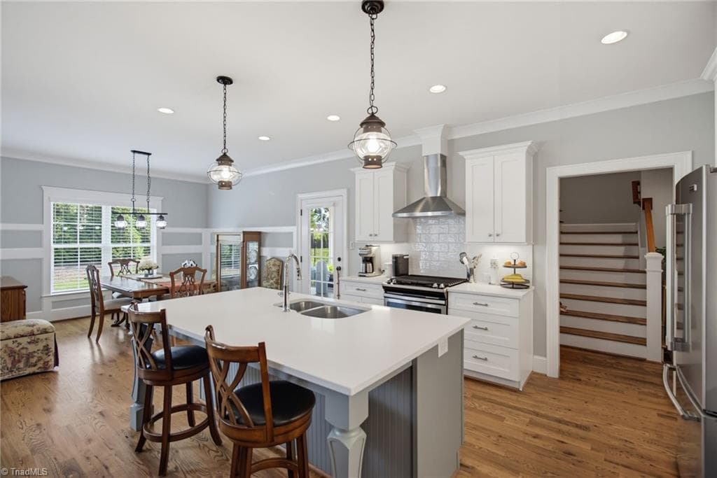 Plenty of natural light in this kitchen and dining space - 428 Wentworth Drive, Winston-Salem NC 27107, Winston-Salem