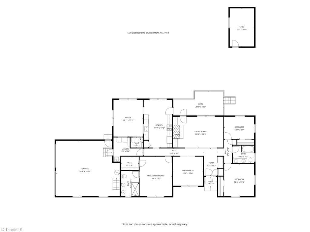 Stick/Site Built at 4320 Woodbourne Drive, Clemmons NC 27012-9132, Clemmons, photo 41 of 43