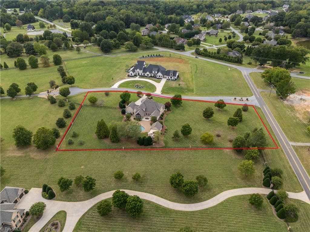 2.47 Acres with mature landscape, a fenced yard, a pear tree that brings wildlife just outside your windows! - 7404 Hadleigh Court, Oak Ridge NC 27310, Oak Ridge