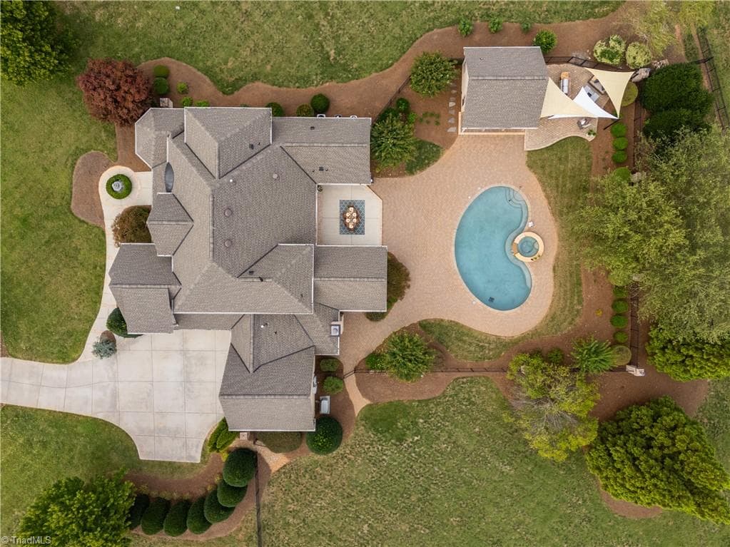 A view from above - 7404 Hadleigh Court, Oak Ridge NC 27310, Oak Ridge