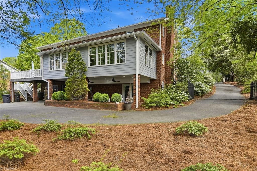 Fence has an electric Gate to back yard - 2862 Robinhood Road, Winston-Salem NC 27106, Winston-Salem