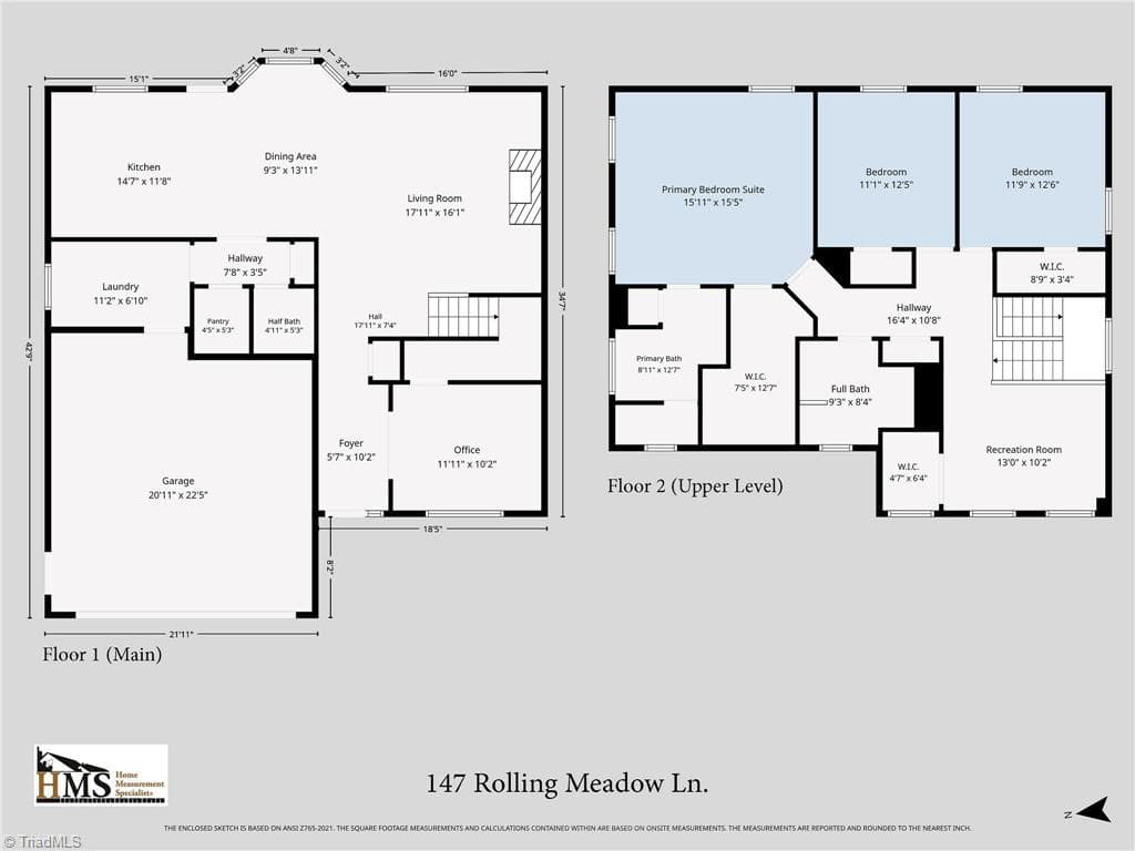 Stick/Site Built at 147 Rolling Meadow Lane, Clemmons NC 27012, Clemmons, photo 42 of 43