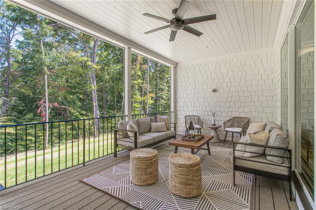 screened in porch - 6388 Whitaker Trace, Oak Ridge NC 27310, Oak Ridge