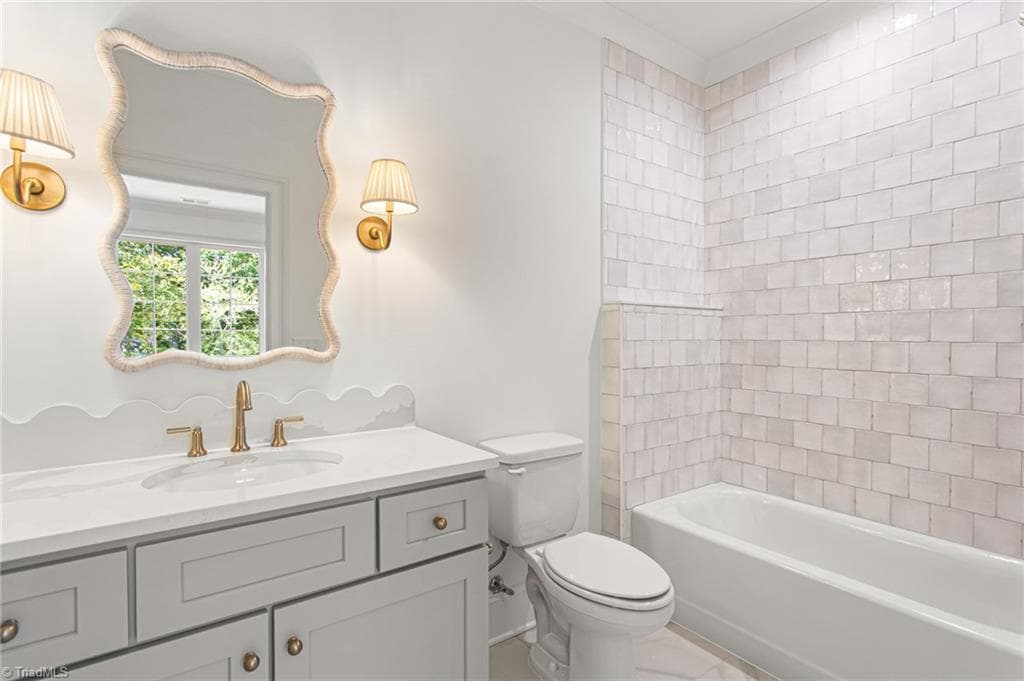 upstairs full bath - 6388 Whitaker Trace, Oak Ridge NC 27310, Oak Ridge