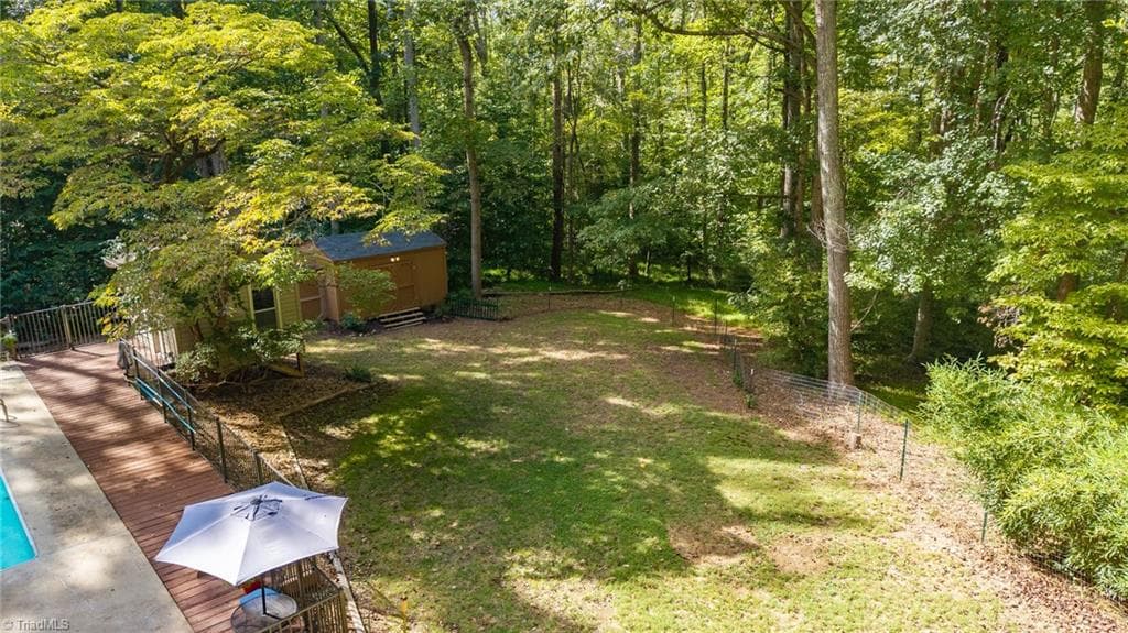 Fenced yard - 7206 Haw Ridge Road, Summerfield NC 27358, Summerfield