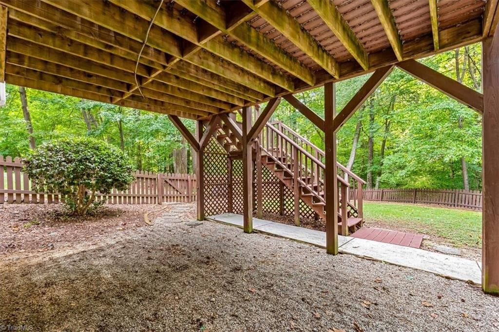 View under deck of back yard - 6101 Trotter Ridge Road, Summerfield NC 27358, Summerfield