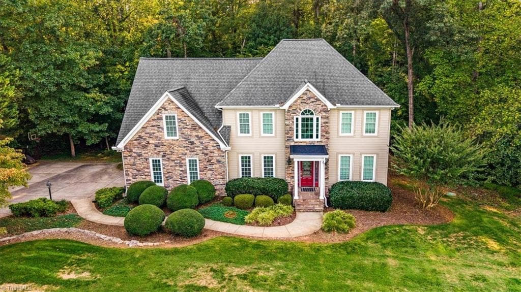 Aerial view of home - 6101 Trotter Ridge Road, Summerfield NC 27358, Summerfield