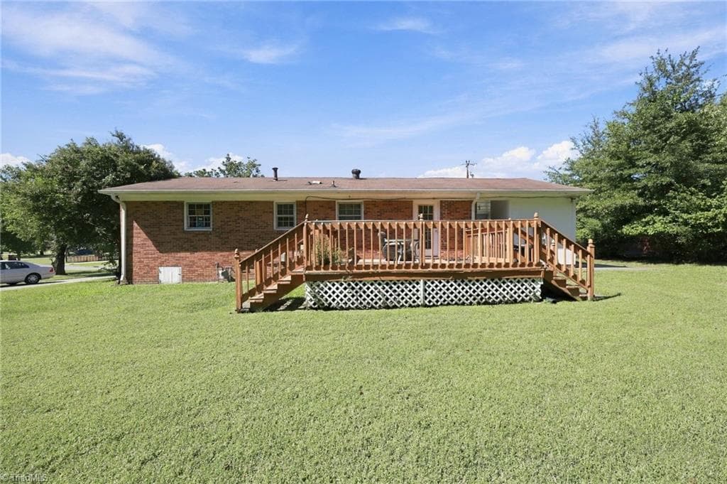 Rear View - 625 Holly Street, Burlington NC 27217, Burlington