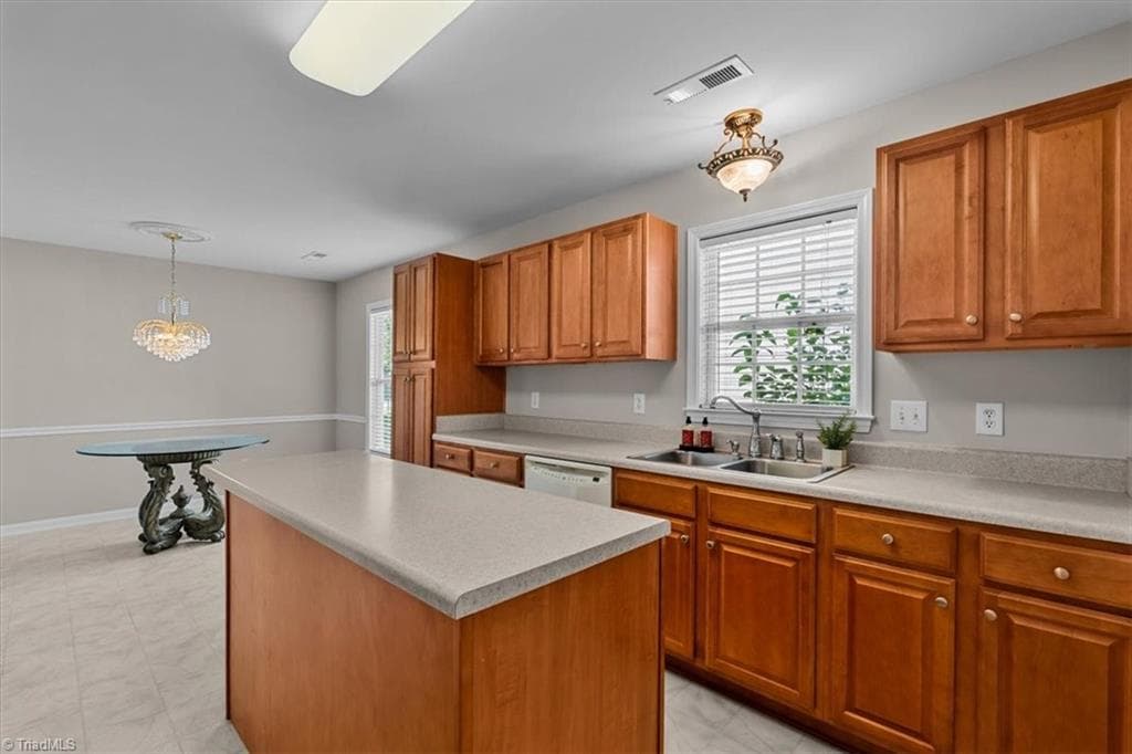 Kitchen is bright and open! - 1891 Longmont Drive, Kernersville NC 27284, Kernersville