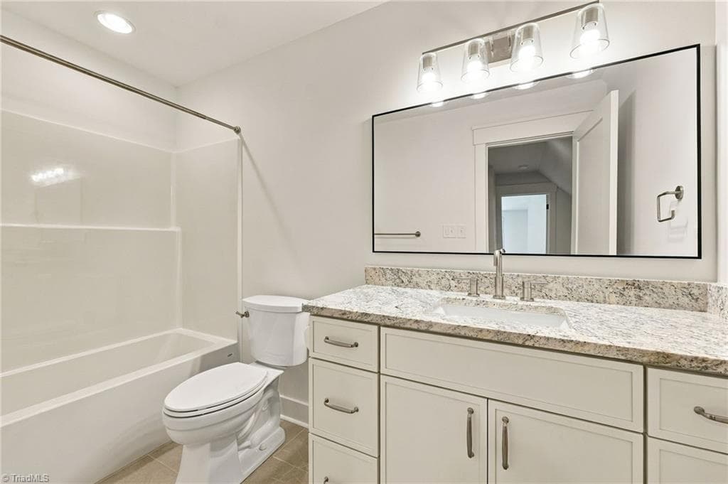 Upstairs Private full bath offers endless possibilities for guests, multigenerational living, or a peaceful private escape. - 224 Pearson Farm Road, Summerfield NC 27358, Summerfield