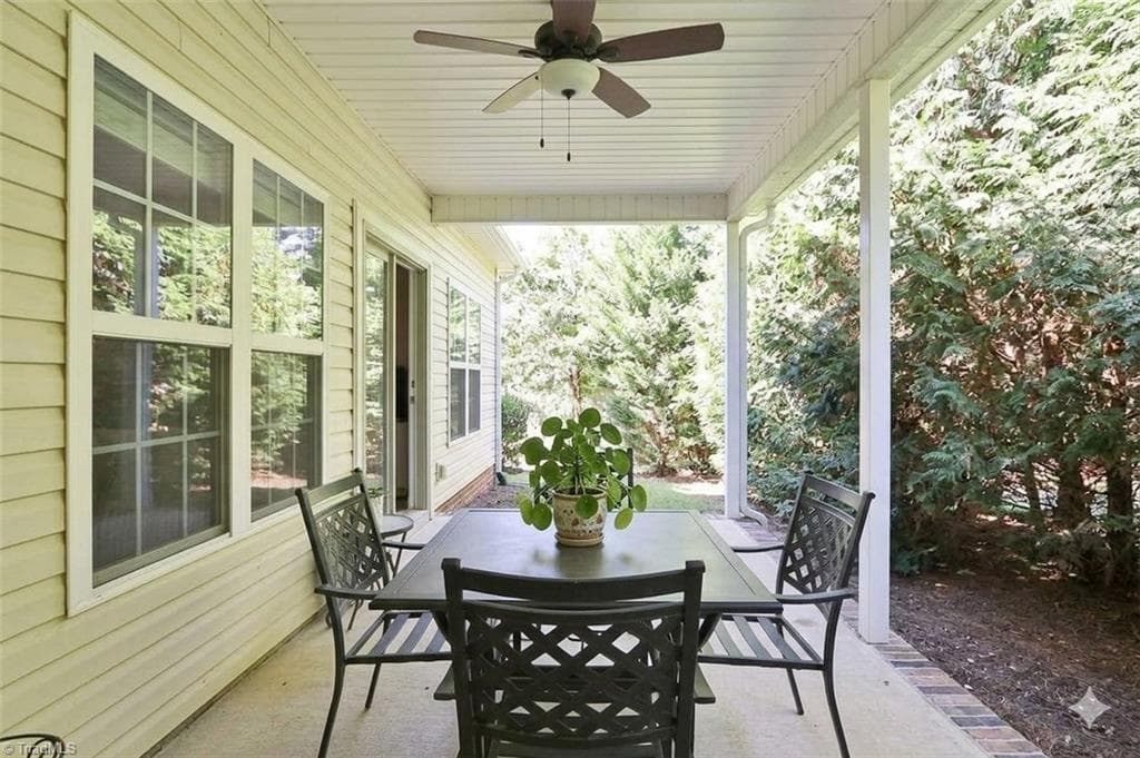 Covered Back Porch - 101 Parkview Drive, Yadkinville NC 27055, Yadkinville