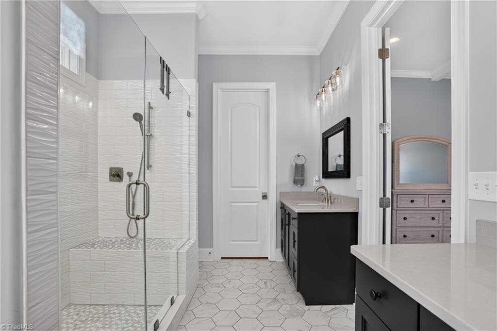 Bright bath with plenty of counter space - 117 Scenic View Trail, Madison NC 27025, Madison