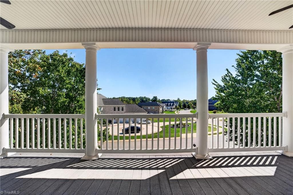 Upper Front Porch View - 1018 Lochshire Drive, Burlington NC 27215, Burlington