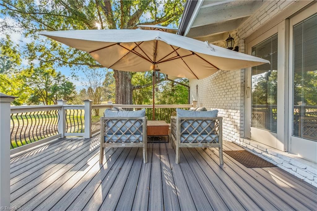 Deck provides perfect spot to watch glorious sunsets - 611 Burning Tree Circle, High Point NC 27265, High Point