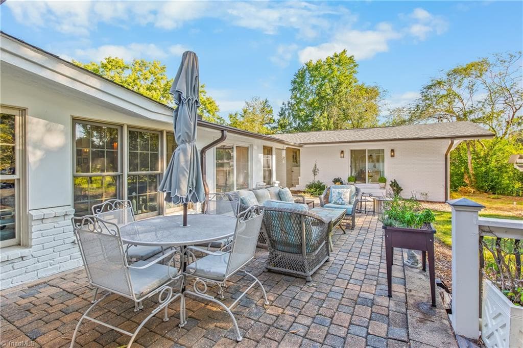 Beautiful brick patio - 611 Burning Tree Circle, High Point NC 27265, High Point