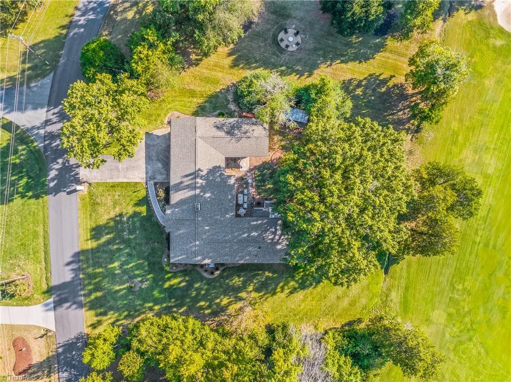 Arial View of property and golf course - 611 Burning Tree Circle, High Point NC 27265, High Point
