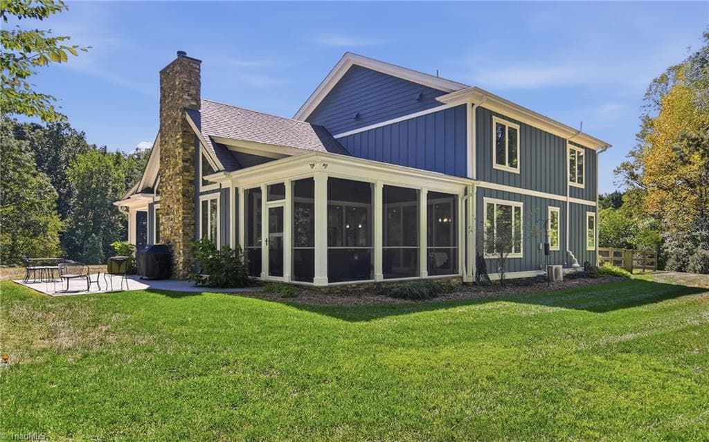 Back Corner of lawn looking Southwest - 3925 Thorndale Drive, Winston-Salem NC 27106, Winston-Salem