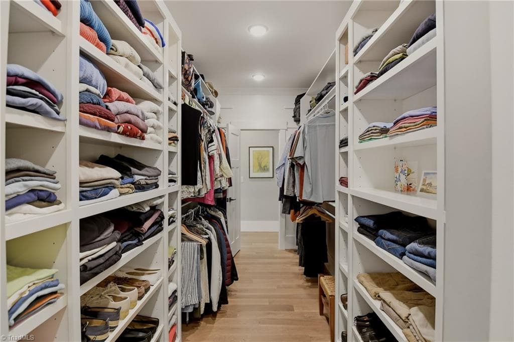 Walk-In Closet - plenty of adjustable shelves and room for hanging items - 3925 Thorndale Drive, Winston-Salem NC 27106, Winston-Salem