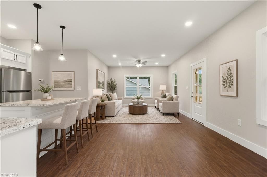 VIRTUALLY STAGED -LIVING ROOM - 1123 2nd Street, Eden NC 27288, Eden