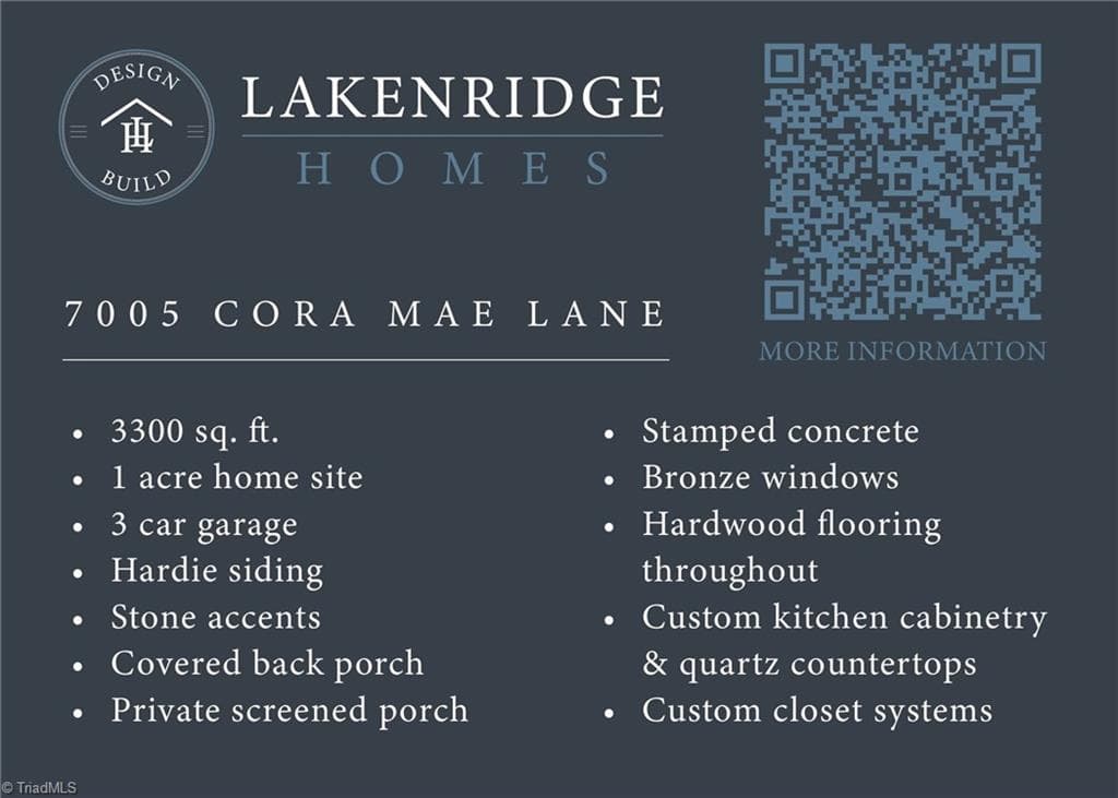 Stick/Site Built at 7005 Cora Mae Lane, Pfafftown NC 27040, Pfafftown, photo 3 of 3