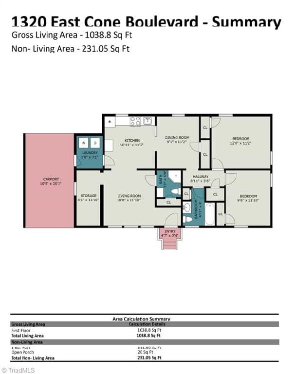 Stick/Site Built at 1320 E Cone Boulevard, Greensboro NC 27405, Greensboro, photo 16 of 16