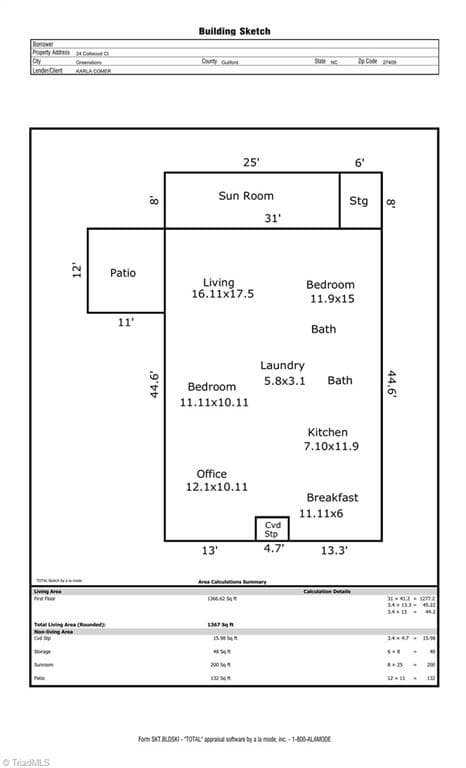 Stick/Site Built at 24 Collwood Court, Greensboro NC 27409, photo 28 of 28