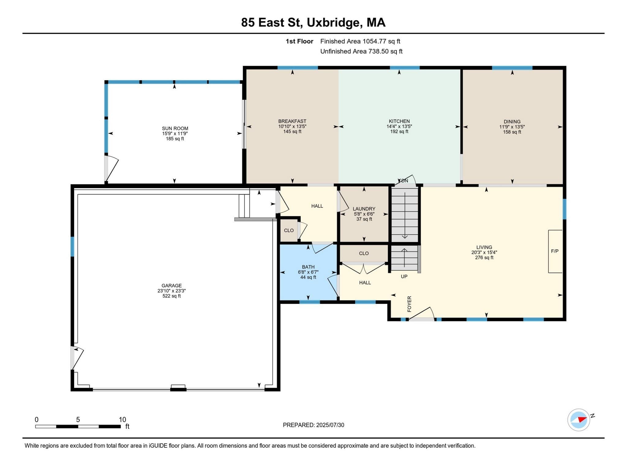 Single Family Residence at 85 East St, Uxbridge MA 01569, photo 39 of 42