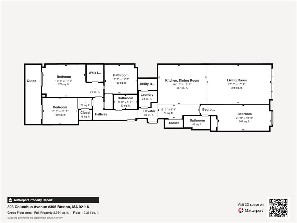 Condominium at 303 Columbus Avenue # 306, Boston MA 02116, photo 22 of 22