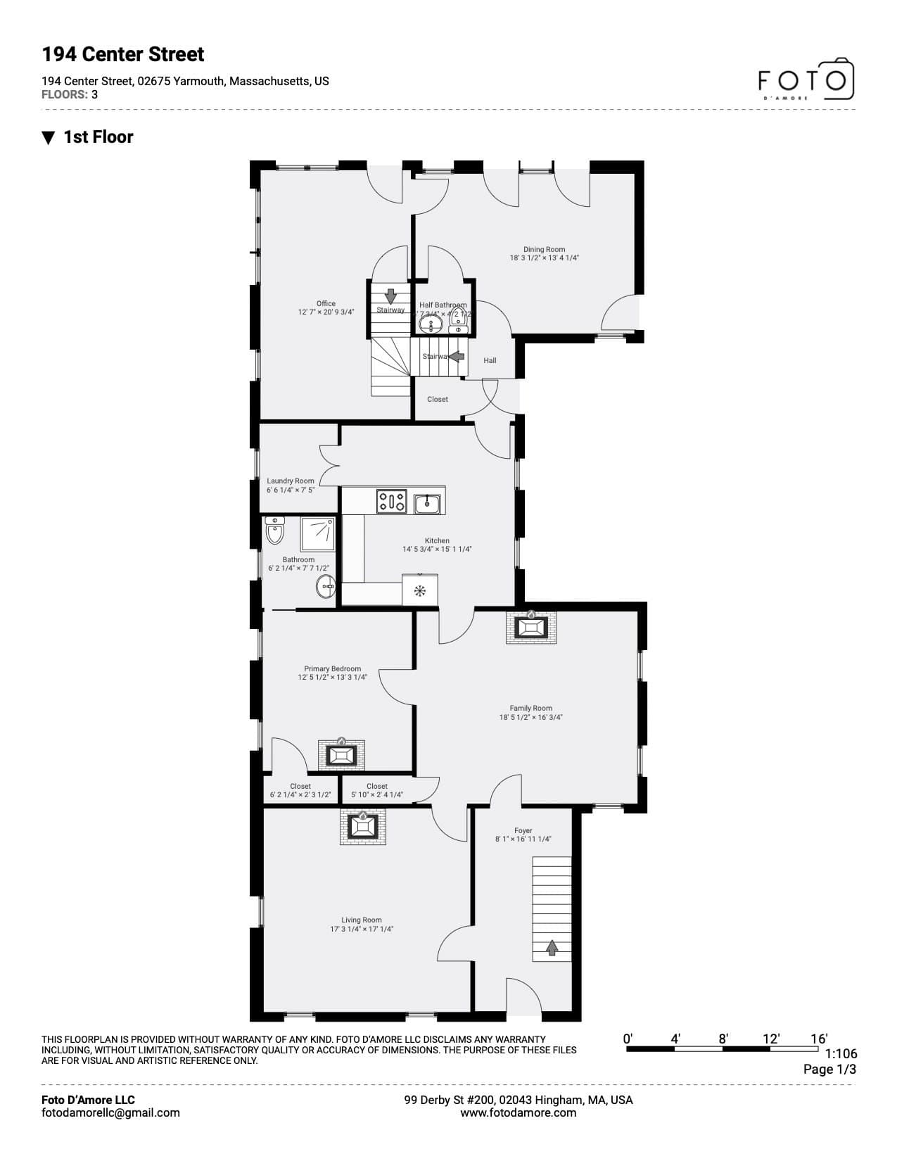 Single Family Residence at 194 Center Street, Yarmouth MA 02675, Yarmouth, photo 40 of 42