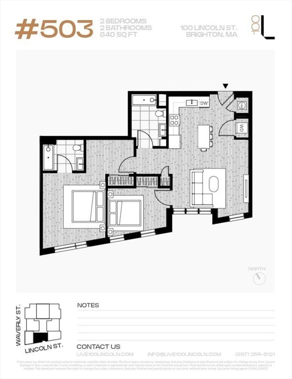 Condominium at 100 Lincoln Street # 503, Boston MA 02135, photo 27 of 27