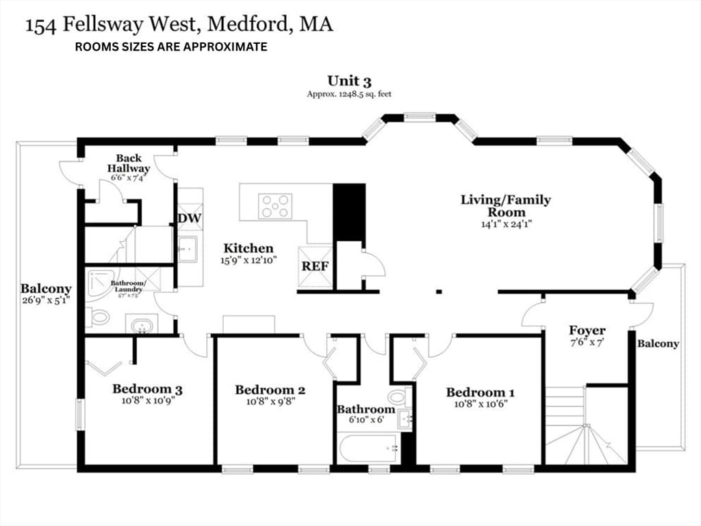Condominium at 154 Fellsway West # 3, Medford MA 02155, photo 28 of 28