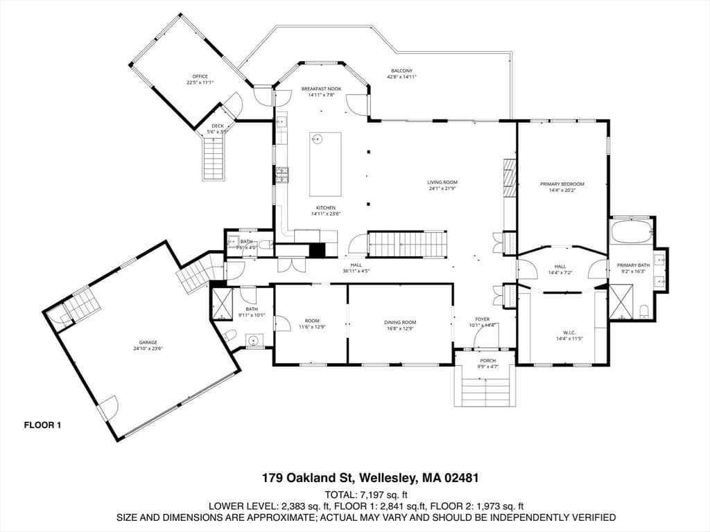 Single Family Residence at 179 Oakland St, Wellesley MA 02481, Wellesley, photo 35 of 42