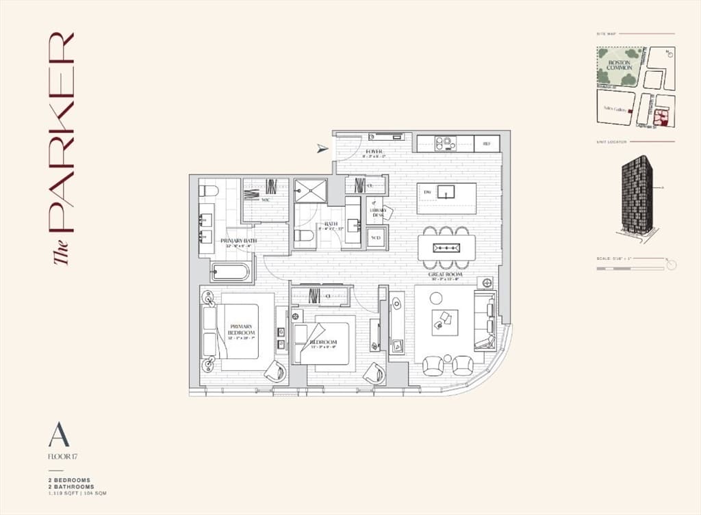Condominium at 55 Lagrange St # 1701, Boston MA 02116, photo 16 of 27