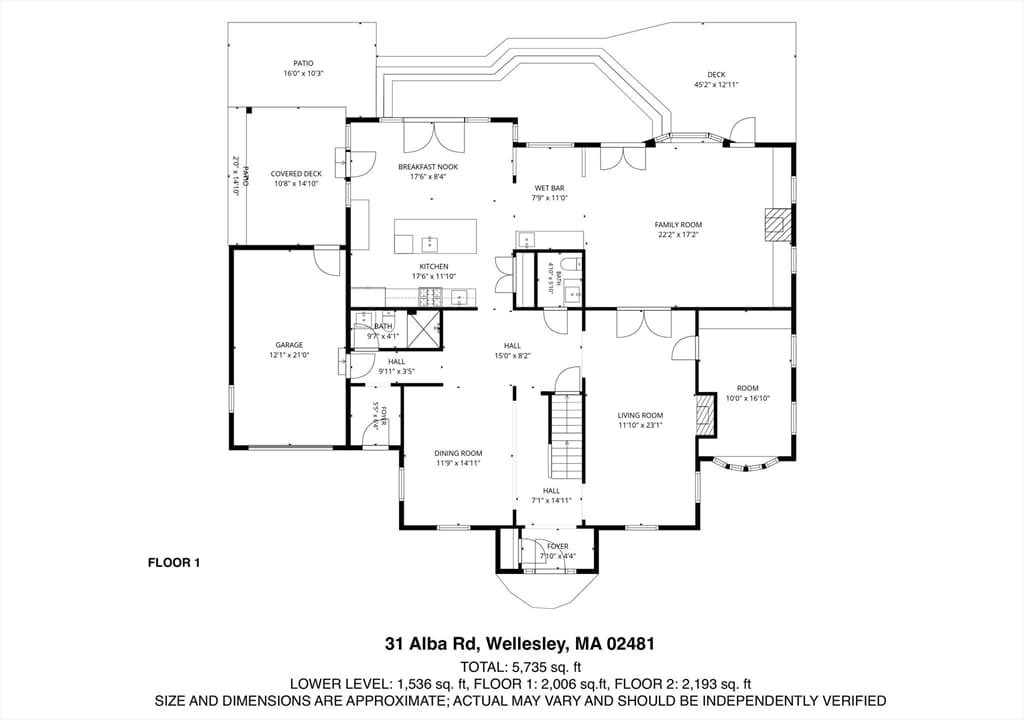 Single Family Residence at 31 Alba Rd, Wellesley MA 02481, photo 30 of 32